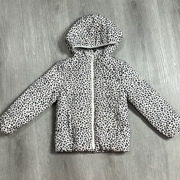 Gap • kids primaloft water resistant dotted full zip hooded jacket